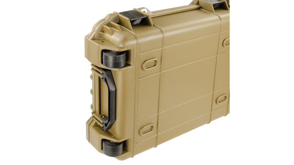 Bushnell Standard 44in Waterproof Roller Hard Rifle Case w/Foam, Tan, BN00008-TAN