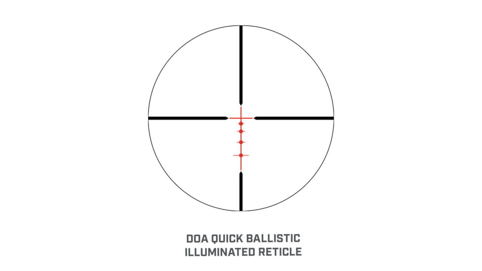 Bushnell Banner 2 6-18x50mm Rifle Scope, 1in Tube, DOA Quick Ballistic Reticle, Black, small, RB6185BS12