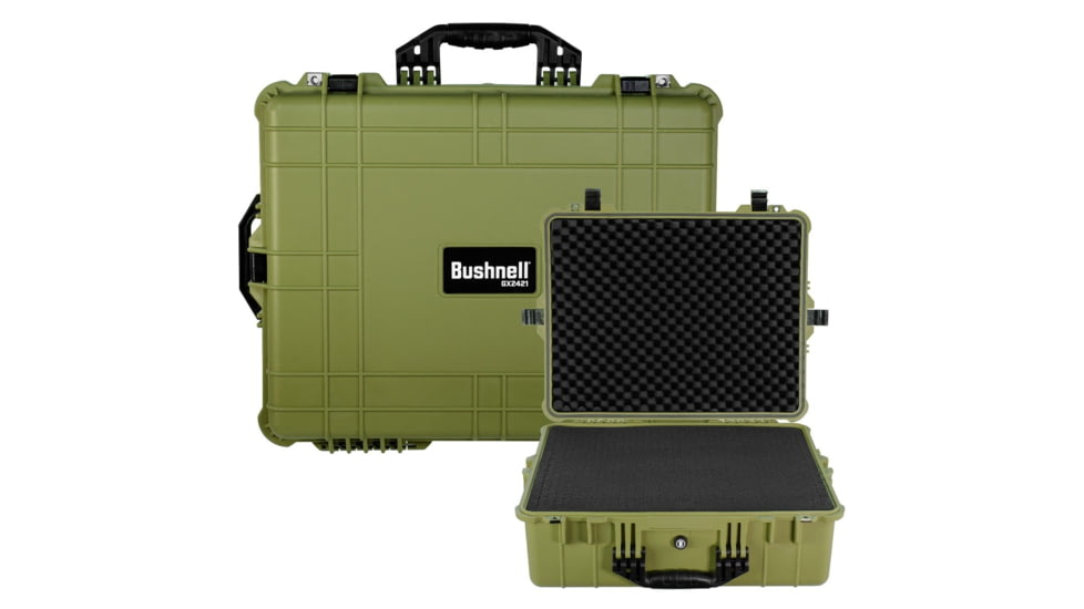 Bushnell Extra Large 24 Inch Waterproof Hard Camera and Gear Case with Foam, Tan, X Large, BN00041-GRN