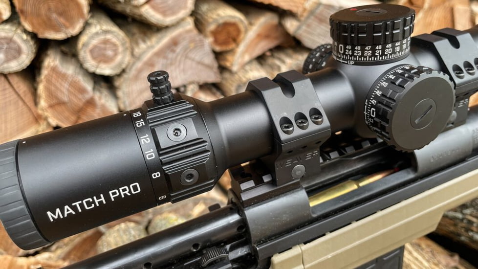 Bushnell Match Pro ED 5-30x56mm Rifle Scope, 34mm Tube, First Focal Plane, MOA, DM2 Reticle, Black, small, MP53056AMI