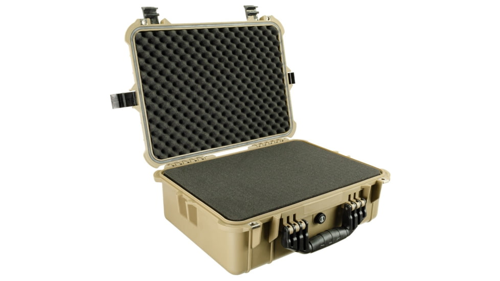 Bushnell Medium 20in Waterproof Gear/Gun Hard Case w/Foam, Tan, BN00002-TAN