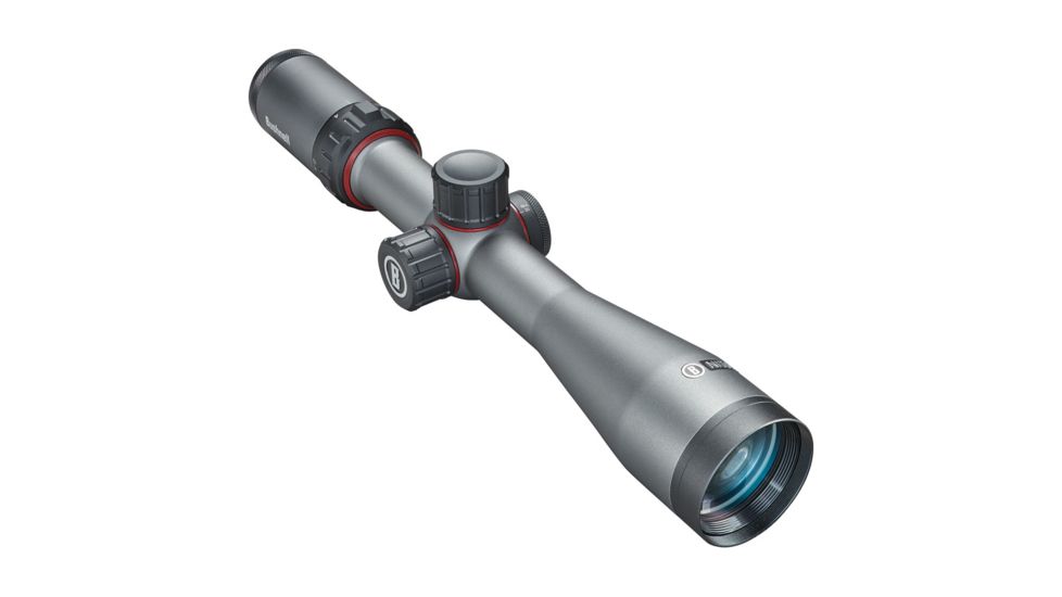 Bushnell Nitro Rifle Scope, 2.5-10x44mm, Second Focal Plane, Deploy MOA Reticle, Gun Metal Gray RN2104GS1