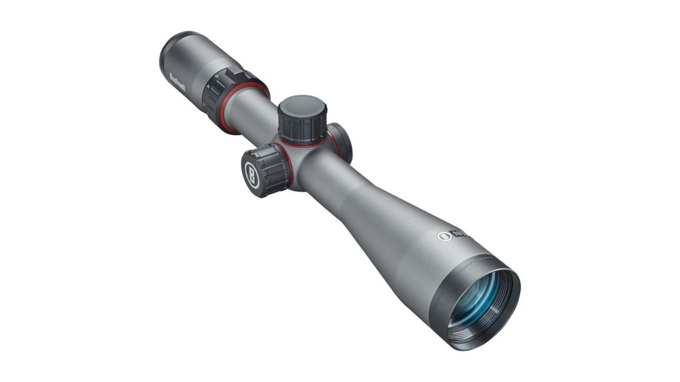 Bushnell Nitro Rifle Scope, 3-12x44mm, Second Focal Plane, Deploy MOA Reticle, Gun Metal Gray RN3124GS1