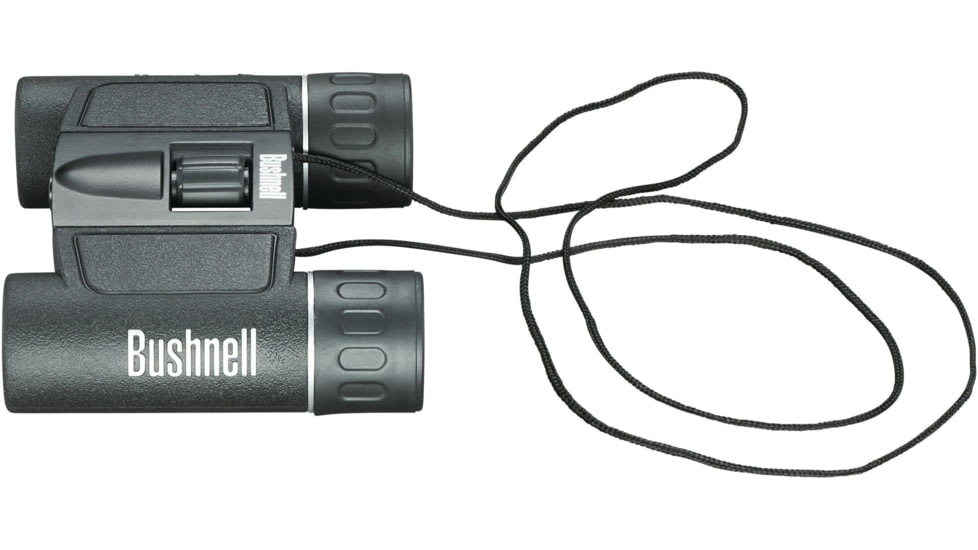 Bushnell PowerView 10x25 Roof Prism Compact Binocular, Black, 132516