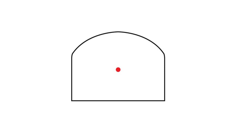 Bushnell 1x25mm Reflex Red Dot Sight, 4 MOA Red Dot Reticle, Black, RXS10R