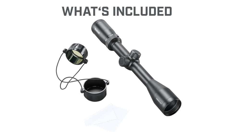 Bushnell Trophy XLT 4-12x40mm Riflescope, 1in Tube, DOA Quick Ballistic Reticle, Black, RT4124BS11