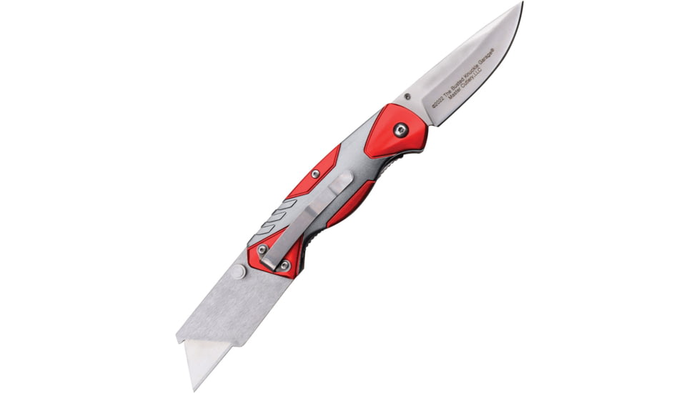 Busted Knuckle Linerlock Red/Gray