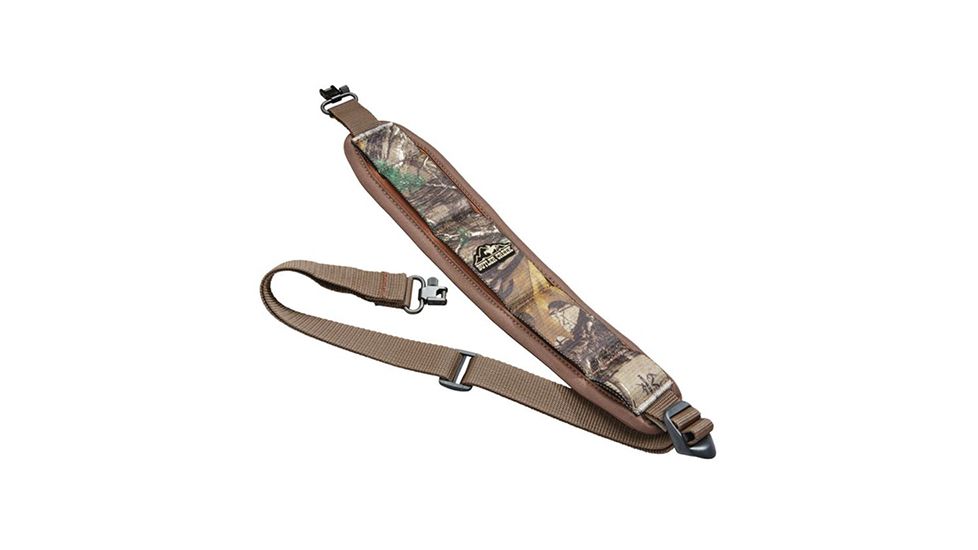 Butler Creek Comfort Stretch Gun Sling, Rifle, w/Uncle Mike's QD Swivel, Realtree Xtra, 181019