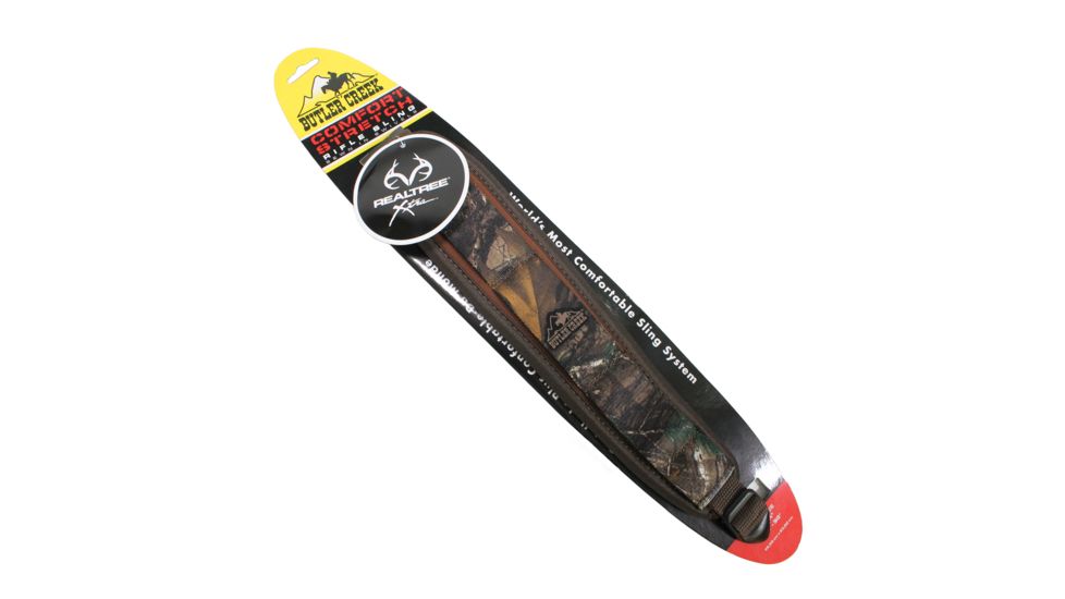 Butler Creek Comfort Stretch Gun Sling, Rifle, w/Uncle Mike's QD Swivel, Realtree Xtra, 181019