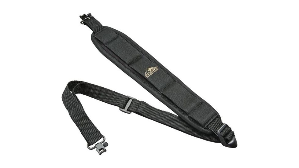 Butler Creek Comfort Stretch Gun Sling, Rifle, w/Uncle Mike's QD Swivel, Black, 81013