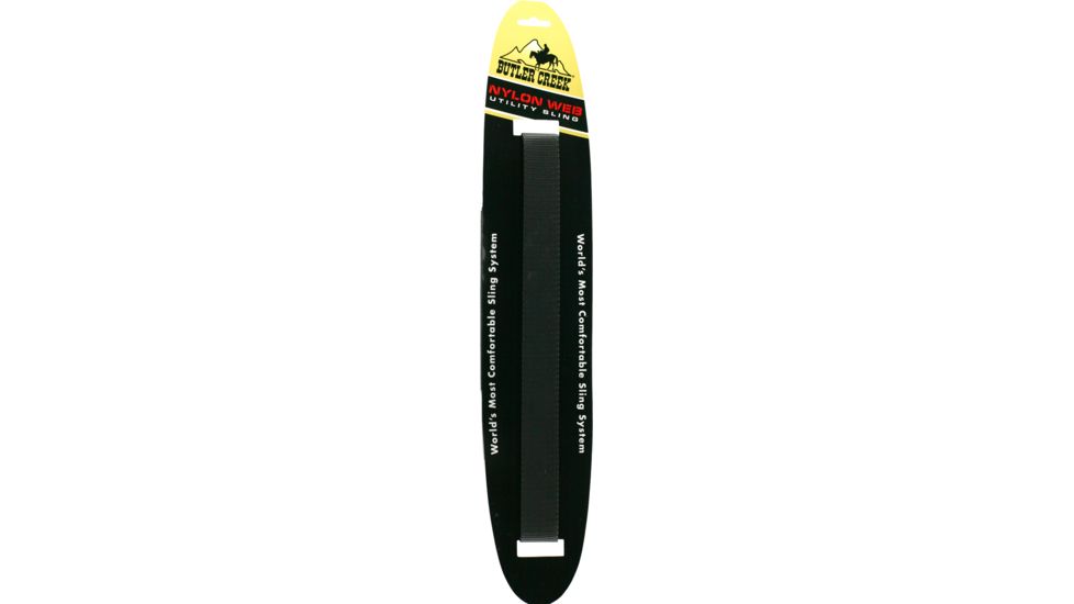 Butler Creek Utility Nylon Sling, Black, Length 48 inches, Width 1 1/4 inch