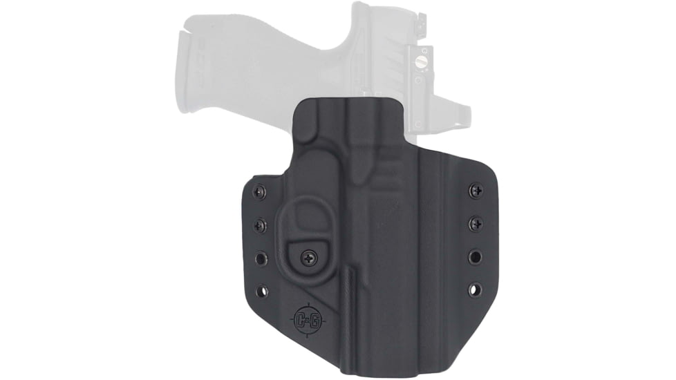 C&amp;G Holsters Covert OWB Belt Holster, Walther PDP 4.5, Right Hand, Black, 1206-100