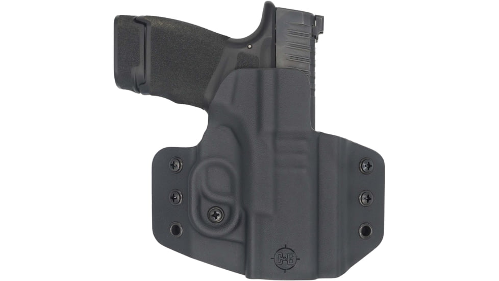 C&amp;G Holsters Covert OWB Belt Holster, Ruger LCR, Right Hand, Black, 2270-100