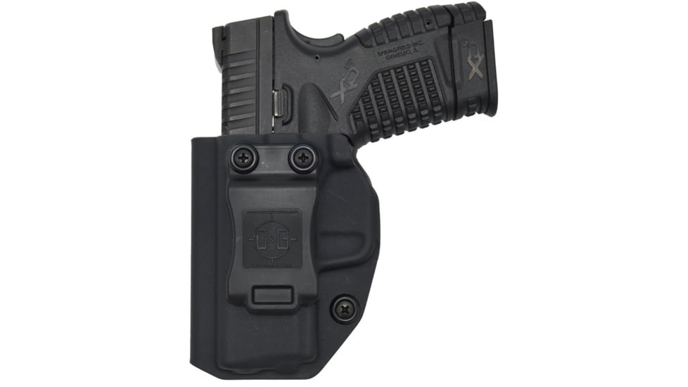 C&amp;G Holsters IWB Covert Springfield XDs 3.3in LH S, Inside-the-Waistband IWB, Springfield XDs 3.3in L, Left, Black, 193-100