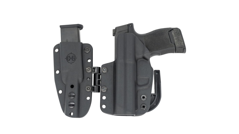 C&amp;G Holsters MOD 1 Modular Holster System Black Kydex IWB Sig P365 XL w/Mag, Left Hand, 701-100