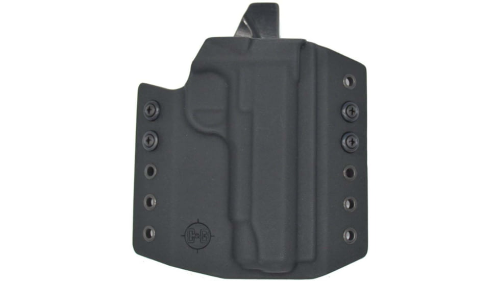 C&amp;G Holsters OWB Covert 1911 4.25in Non-Railed Models except Sig, Outside-the-Waistband OWB, Right, Black, 438-100