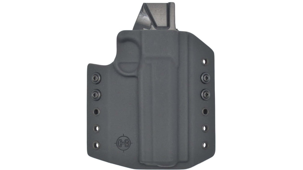 C&amp;G Holsters OWB Covert 1911 Railed 5in RH S, Outside-the-Waistband OWB, 1911 Railed 5in, Right, Black, 172-100