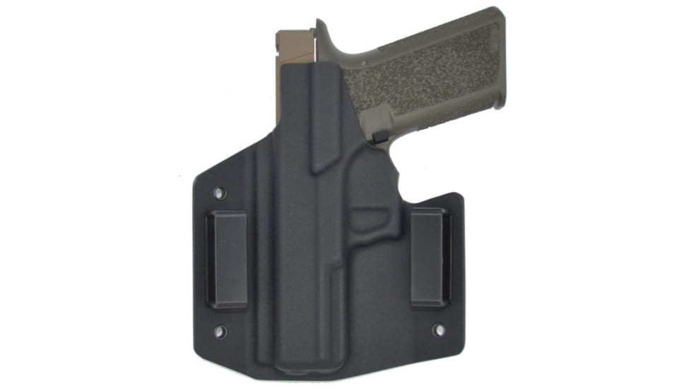 C&amp;G Holsters OWB Covert Polymer 80 PF940v2/c Glock 17/19 Slide Length, Outside-the-Waistband OWB, Left, Black, 363-100