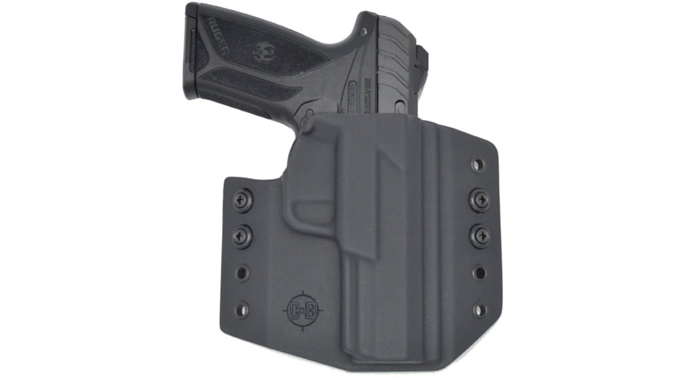 C&amp;G Holsters OWB Covert Ruger Security-9 RH S, Outside-the-Waistband OWB, Ruger Security 9, Right, Black, 310-100