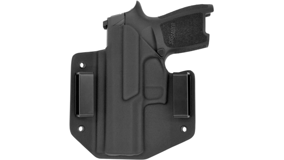 C&amp;G Holsters OWB Covert Sig Sauer P320c RH S, Outside-the-Waistband OWB, Sig Sauer P320c, Right, Black, 086-100