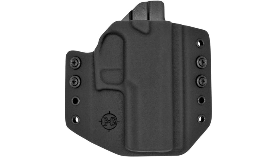 C&amp;G Holsters OWB Covert Sig Sauer P320c RH S, Outside-the-Waistband OWB, Sig Sauer P320c, Right, Black, 086-100