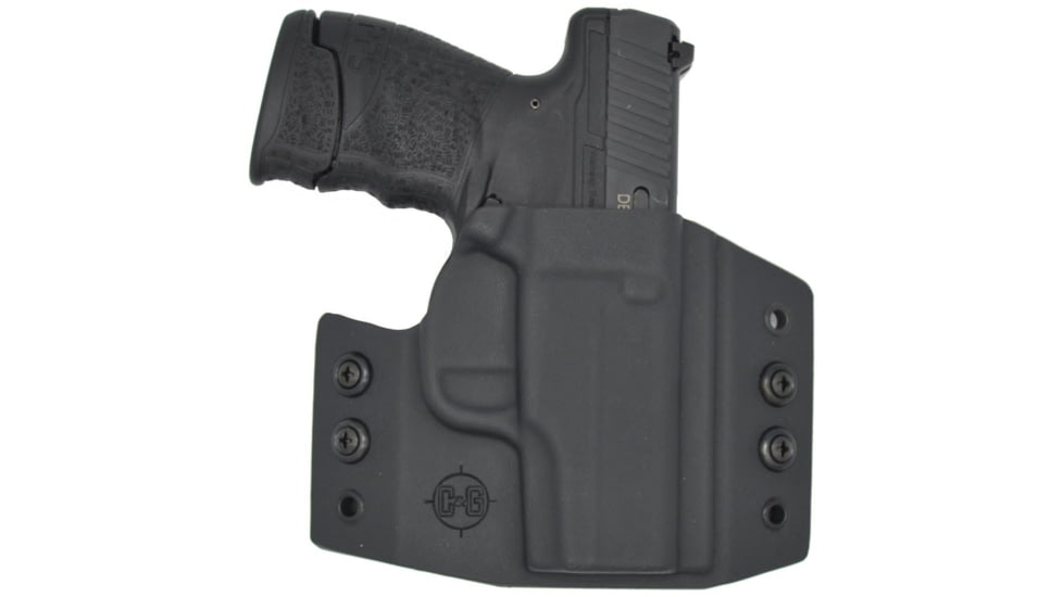 C&amp;G Holsters OWB Covert Walther PPS M2 RH S, Outside-the-Waistband OWB, Walther PPS M2, Right, Black, 108-100