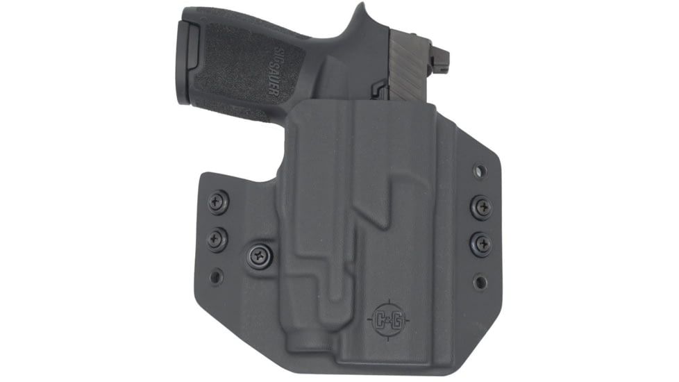 C&amp;G Holsters OWB Tactical Holster, Sig Sauer P320c w/ TLR-7 Streamlight, Outside-the-Waistband OWB, Right, Black, 386-100