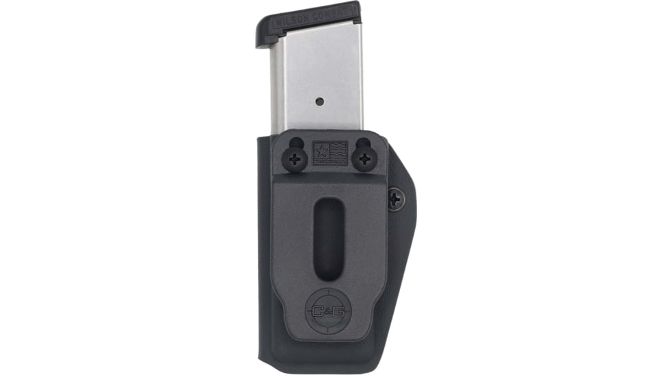 C&amp;G Holsters Single Magazine OWB/IWB Holster, 10/45, Ambidextrous, Black, 4008-100