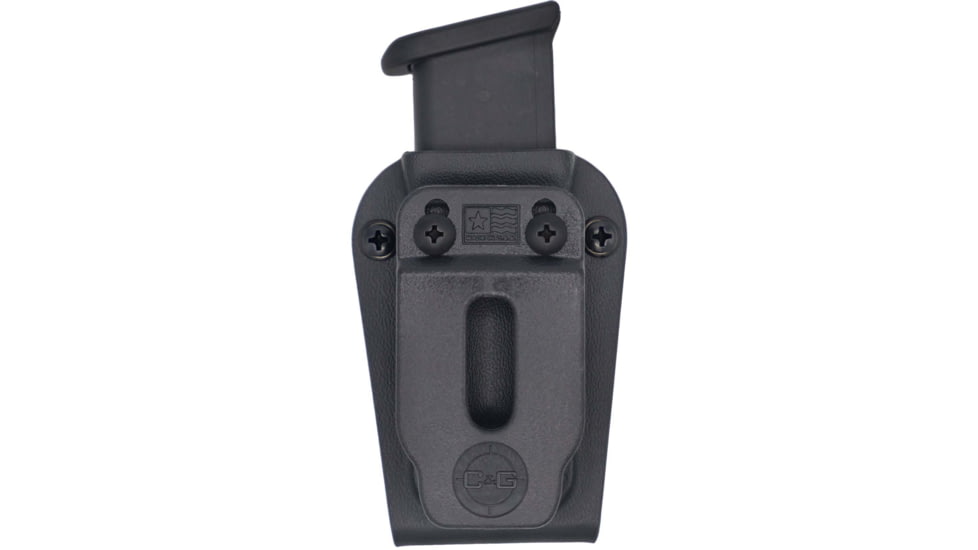 C&amp;G Holsters Single Magazine OWB/IWB Holster, 10/45, Ambidextrous, Black, 4008-100