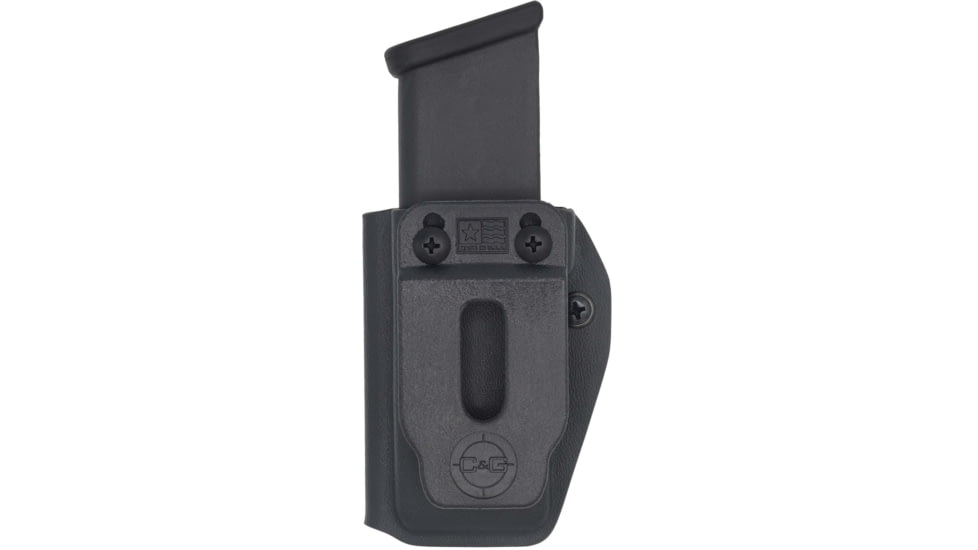 C&amp;G Holsters Single Magazine OWB/IWB Holster, 10/45, Ambidextrous, Black, 4008-100