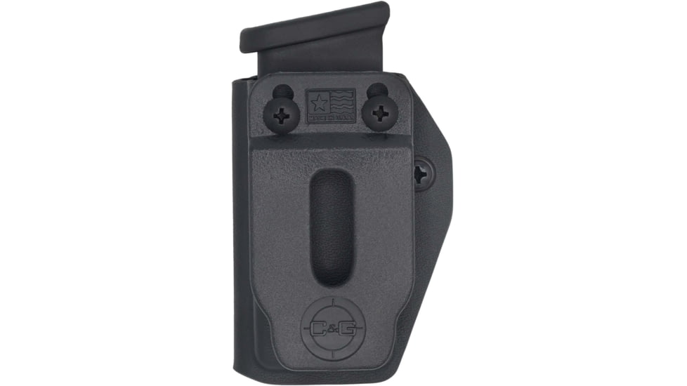 C&amp;G Holsters Single Magazine OWB/IWB Holster, 10/45, Ambidextrous, Black, 4008-100