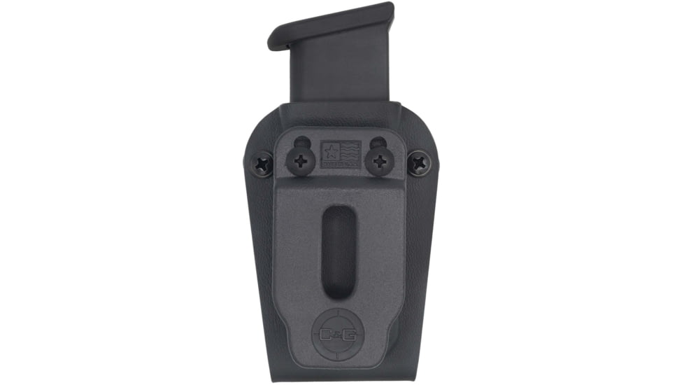 C&amp;G Holsters Single Magazine OWB/IWB Holster, 10/45, Ambidextrous, Black, 4008-100
