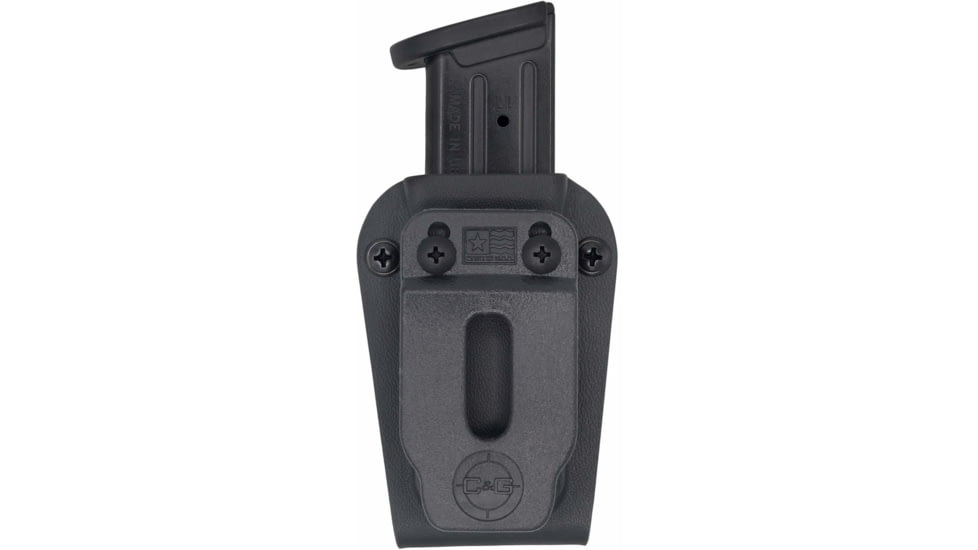 C&amp;G Holsters Single Magazine OWB/IWB Holster, 10/45, Ambidextrous, Black, 4008-100