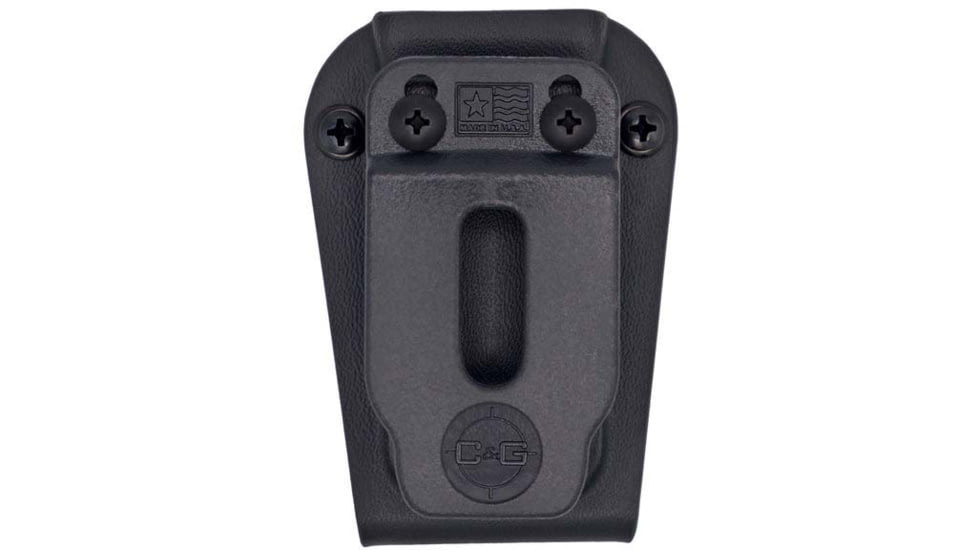 C&amp;G Holsters Single Stack Universal Sig Sauer P365/XL Magazine Holder, IWB/OWB Waistband, Both, Black, 4002-100