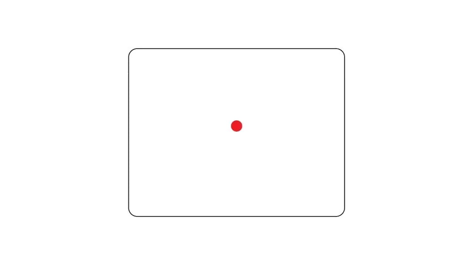 C&amp;H Precision Weapons Max Reflex Red Dot Sight, 1x24mm, Red 2.5 MOA Dot, 24 MOA Circle, Circle and Dot, Black, RDMAXRDMRBLK