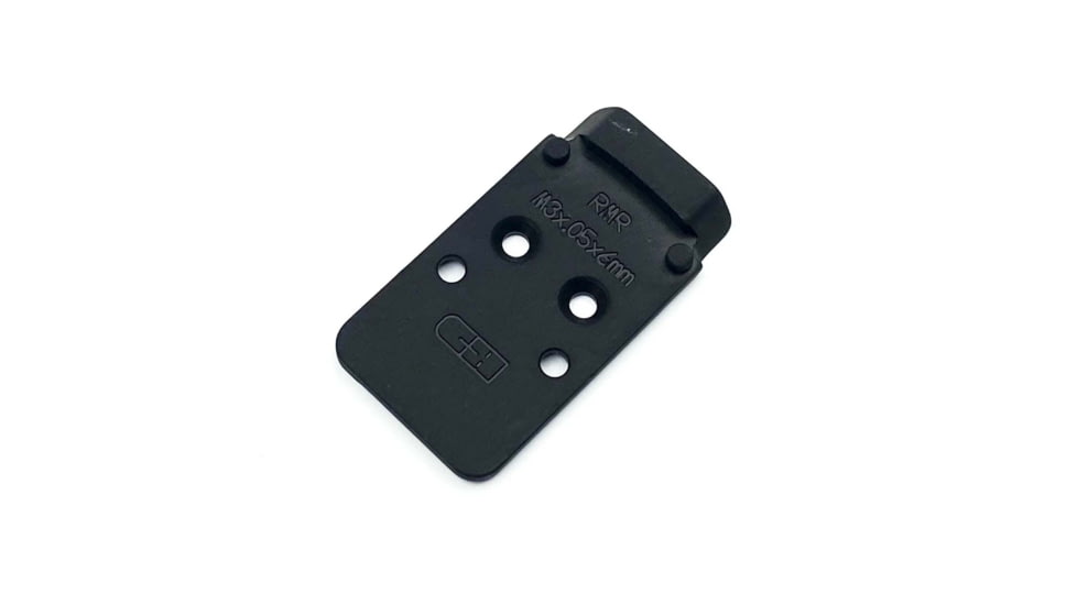 C&amp;H Precision Weapons CZ P-10 V4 MIL/LEO Adapter Plate, Trijicon RMR/SRO, Holosun 407C/507C/508C/508T, Black, CZ-RSH