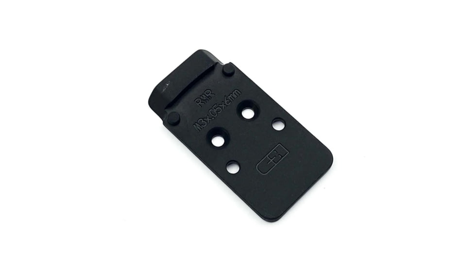 C&amp;H Precision Weapons CZ P-10 V4 MIL/LEO Adapter Plate, Trijicon RMR/SRO, Holosun 407C/507C/508C/508T, Black, CZ-RSH