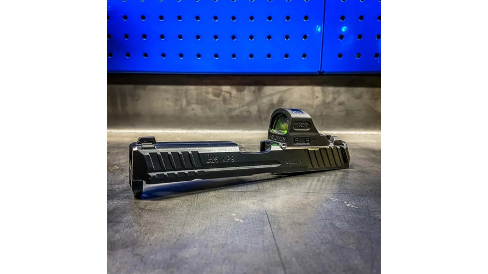 C&amp;H Precision Weapons HK VP9 Optics Ready MIL/LEO Adapter Plate, Trijicon RMR/SRO, HOLOSUN 407C, 507C, 508T, Black, HK-RSH