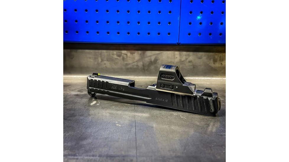 C&amp;H Precision Weapons HK VP9 Optics Ready MIL/LEO Adapter Plate, Trijicon RMR/SRO, HOLOSUN 407C, 507C, 508T, Black, HK-RSH