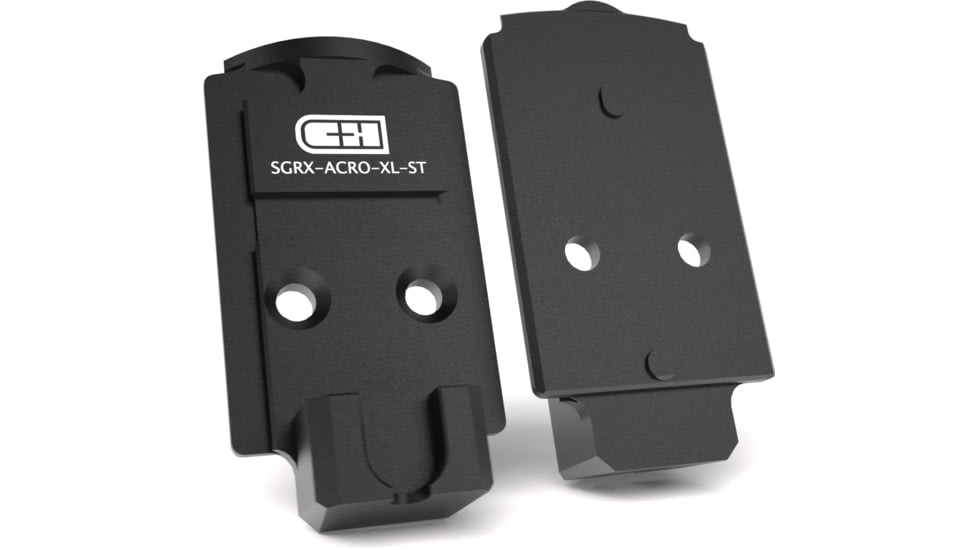 C&amp;H Precision Weapons Optics Adapter Plate - Sig P320 Rx/pro/axg, Black - SGRX-ACRO-XL-ST