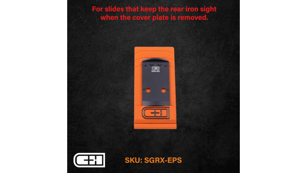 C&amp;H Precision Weapons Optics Adapter Plate, Sig P320 RX/Pro/Axg, Holosun EPS, SGRX-EPS