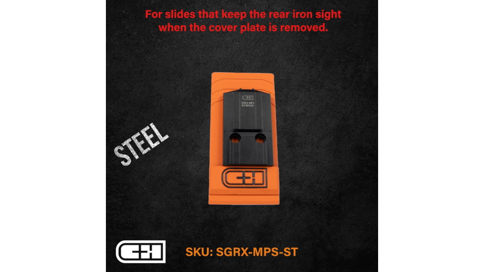C&amp;H Precision Weapons Optics Adapter Plate, Sig P320 RX/Pro/Axg, Steiner MPS, SGRX-MPS-ST