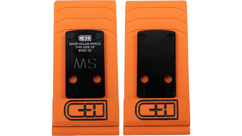 C&amp;H Precision Weapons S&amp;W M&amp;P 2.0 Shield Plus Adapter Plate, Holosun 407K / 507K, Black, SWMP-HOLOK-SHIELD-PLUS