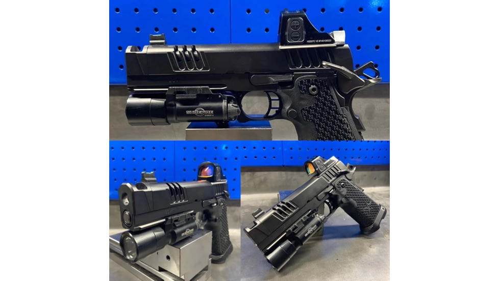 C&amp;H Precision Weapons Staccato Duo Low Witness Adapter Plate, Trijicon RMR, Holosun 407c, 507c, 508c, 508T, Black, STID-RH