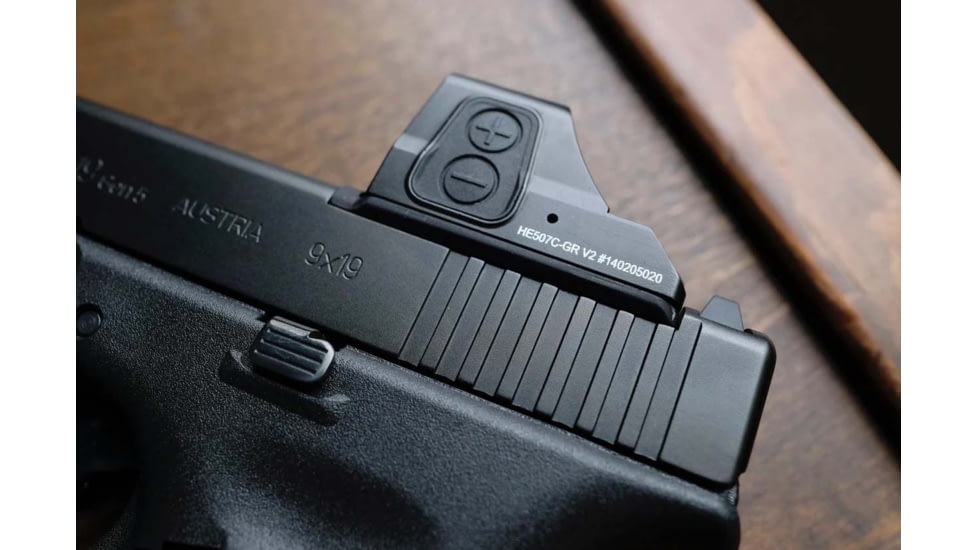 C&amp;H Precision Weapons V4 MIL/LEO Adapter Plate, Glock MOS, Trijicon RMR, SRO, Holosun 407C, 507C, 508C, 508T, Black, GL-RSH