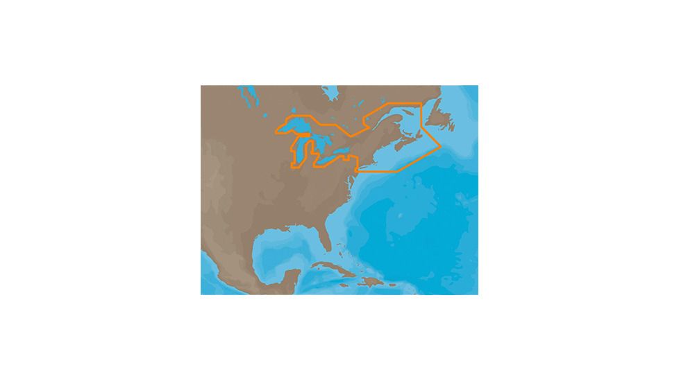 C-MAP MAX Wide, Great Lakes &amp; Appr., SD, Black CMAP-NA-M026-SD