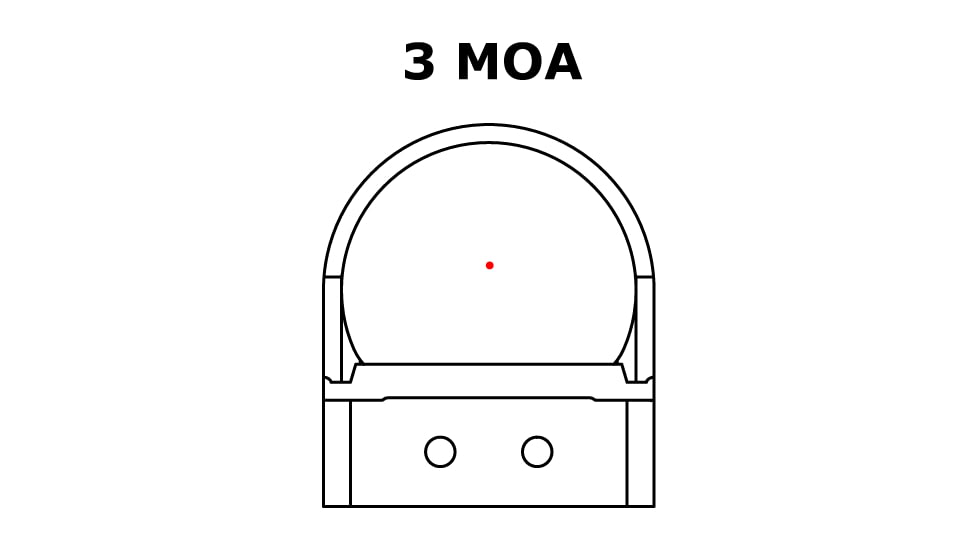 C-MORE RTS2R Red Dot Sight, Black, 3 MOA RTS2RB-3