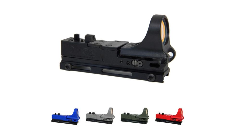 C-MORE Tactical Railway Red Dot Sight, Black, Blue, Gray, Olive Drab Green, Red