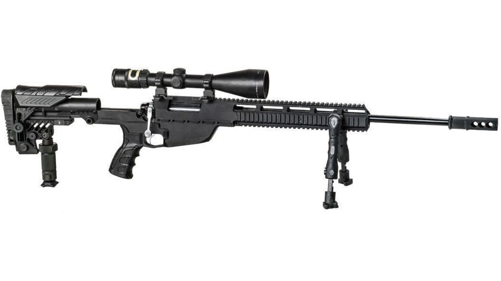 Command Arms Accessories Caa - Sharp Shooting Stock With Leg, Black - ARS