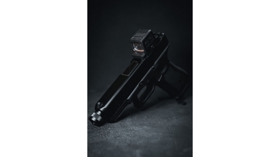 Calculated Kinetics Glock MOS Dogtag Optic Plate, Holosun 509T, Law Enforcement, Black, MOS-509LEDT